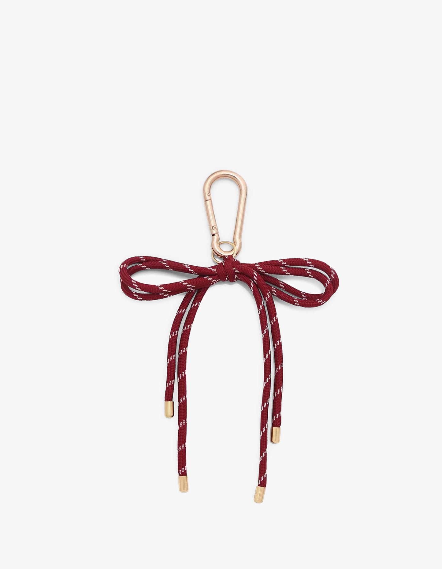 Paracord Bow Bag Charm - Burgundy