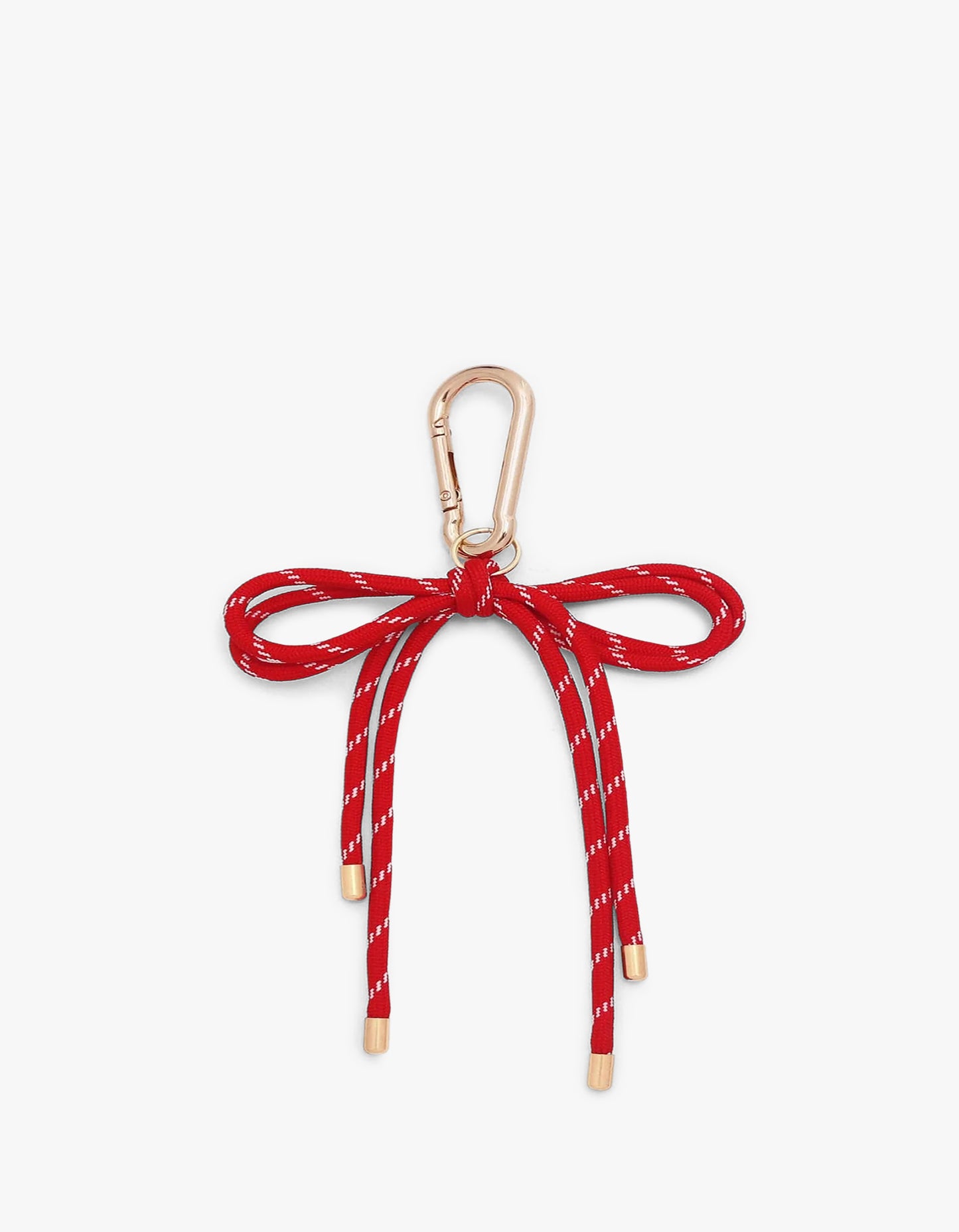 Paracord Bow Bag Charm - Red