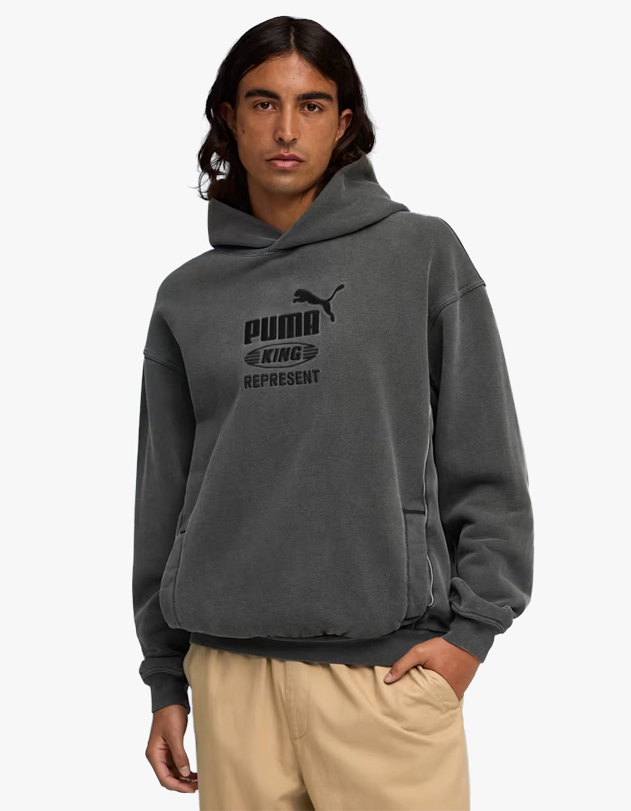 Puma X REPRESENT Graphic Hoodie - Flat Dark Gray