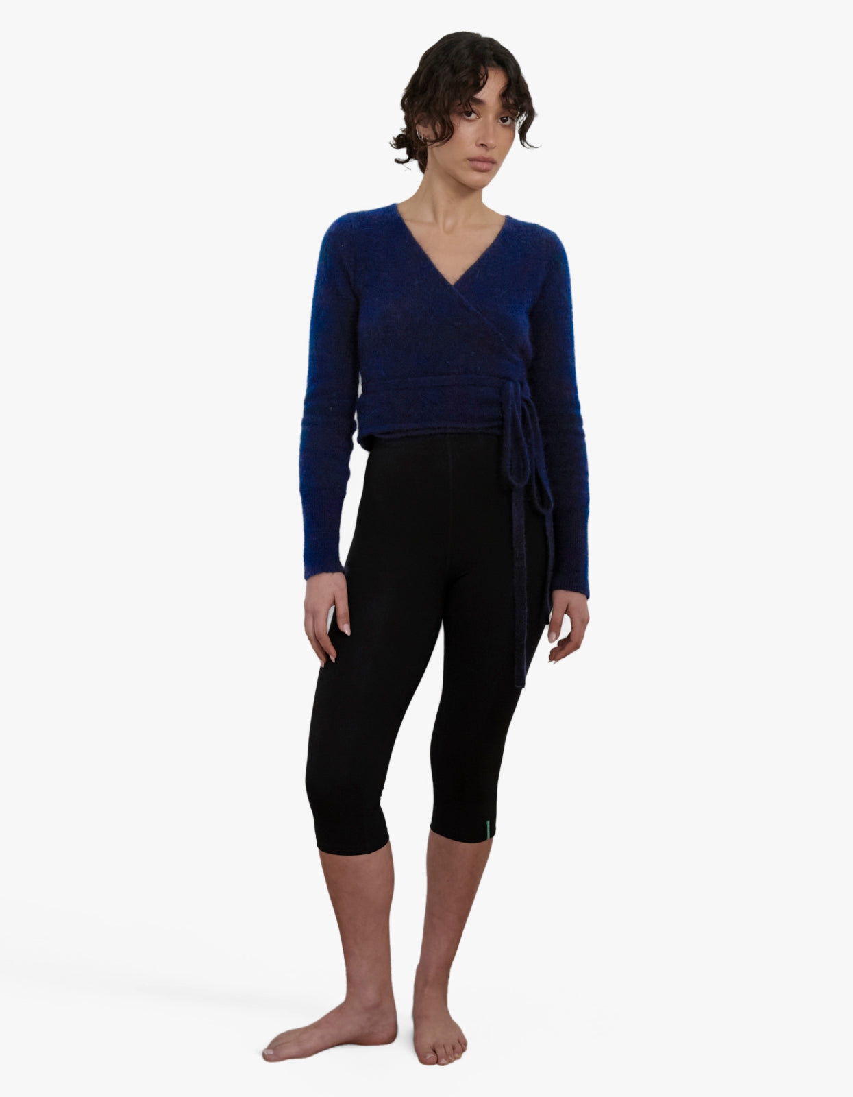 Mohair Wrap Cardigan - Dark Navy