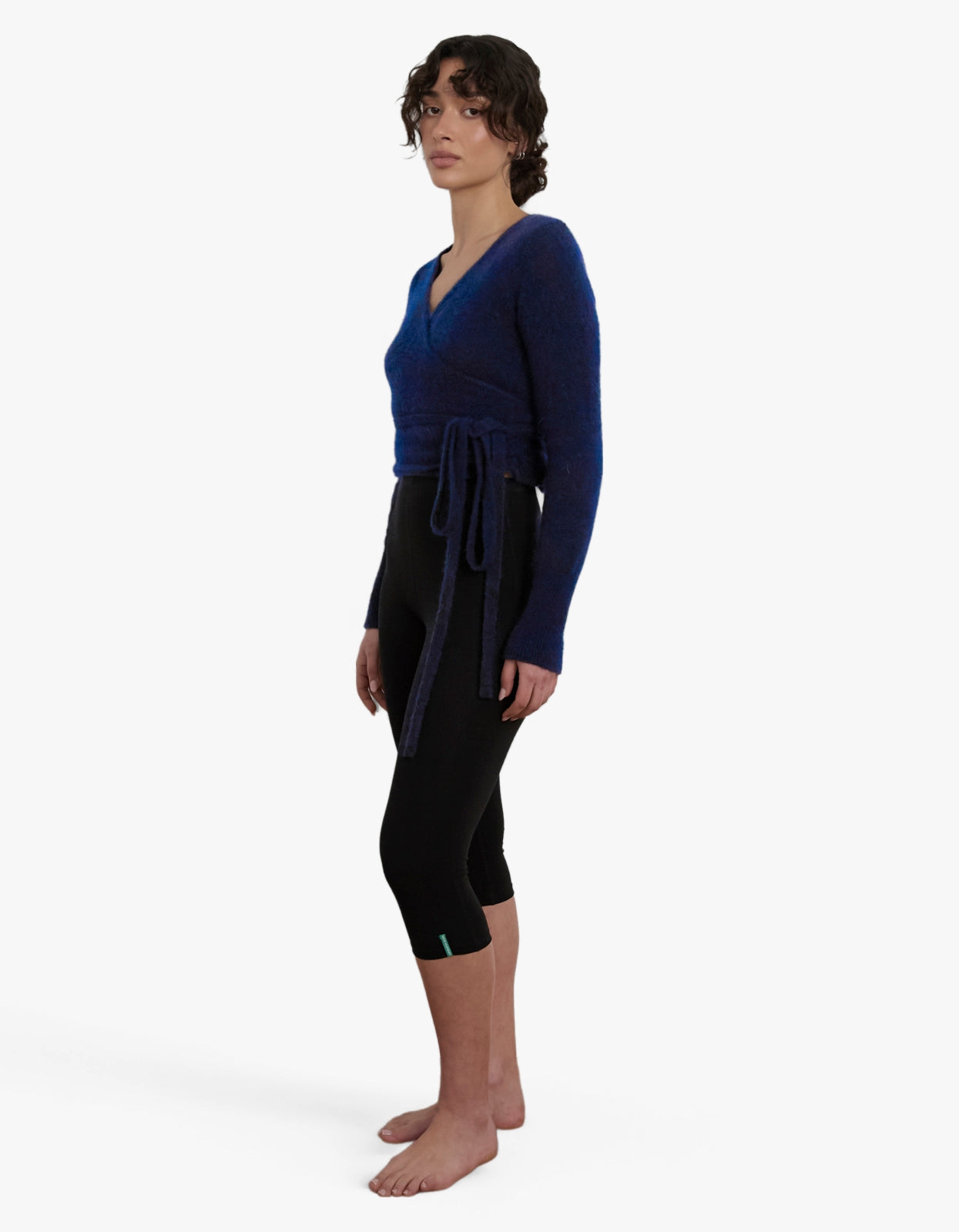 Mohair Wrap Cardigan - Dark Navy
