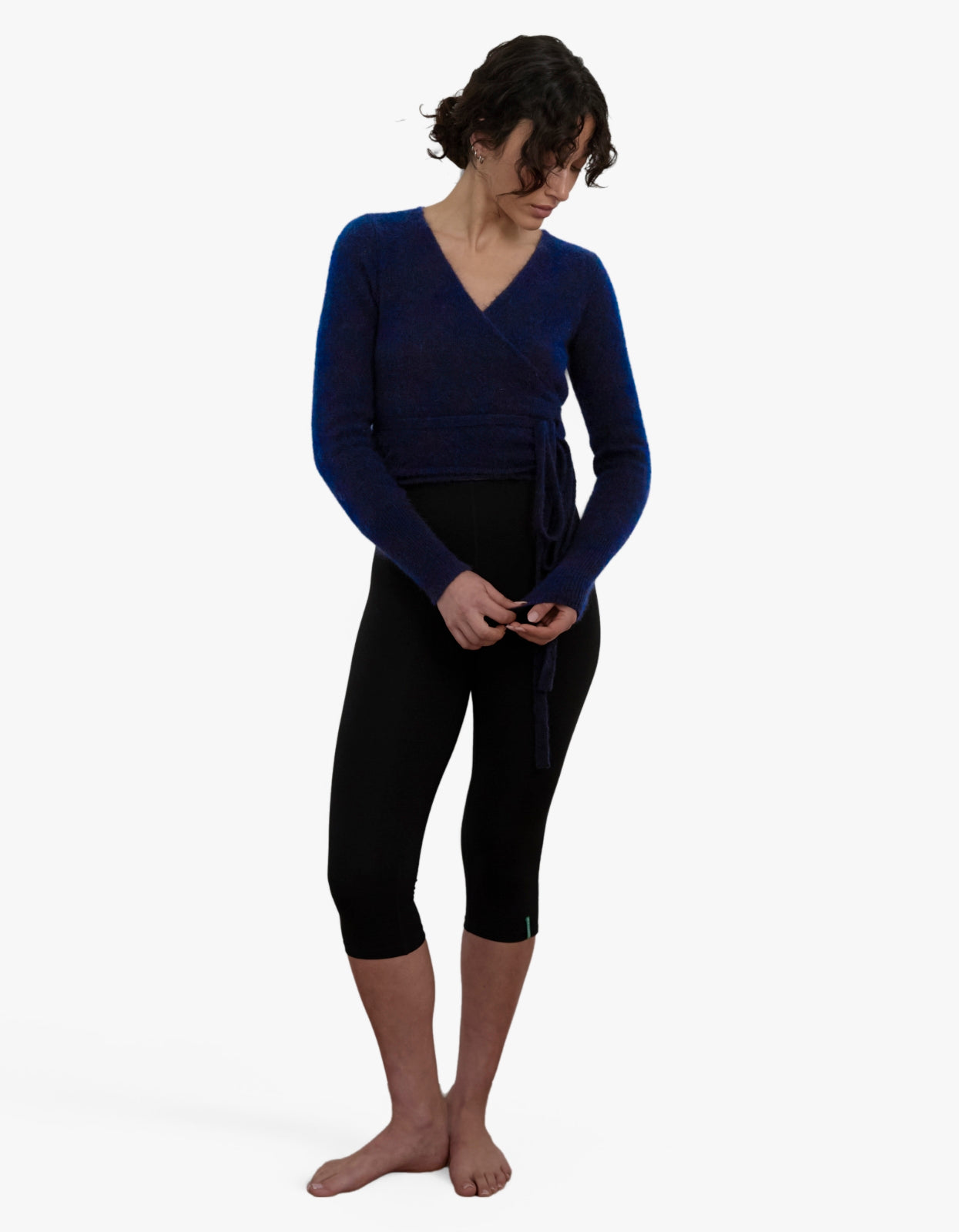 Mohair Wrap Cardigan - Dark Navy