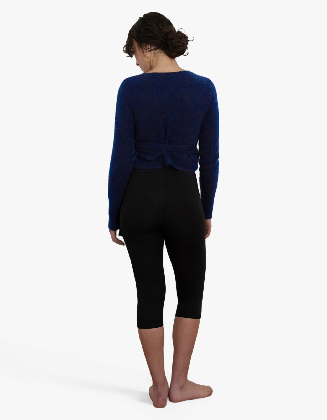 Mohair Wrap Cardigan - Dark Navy