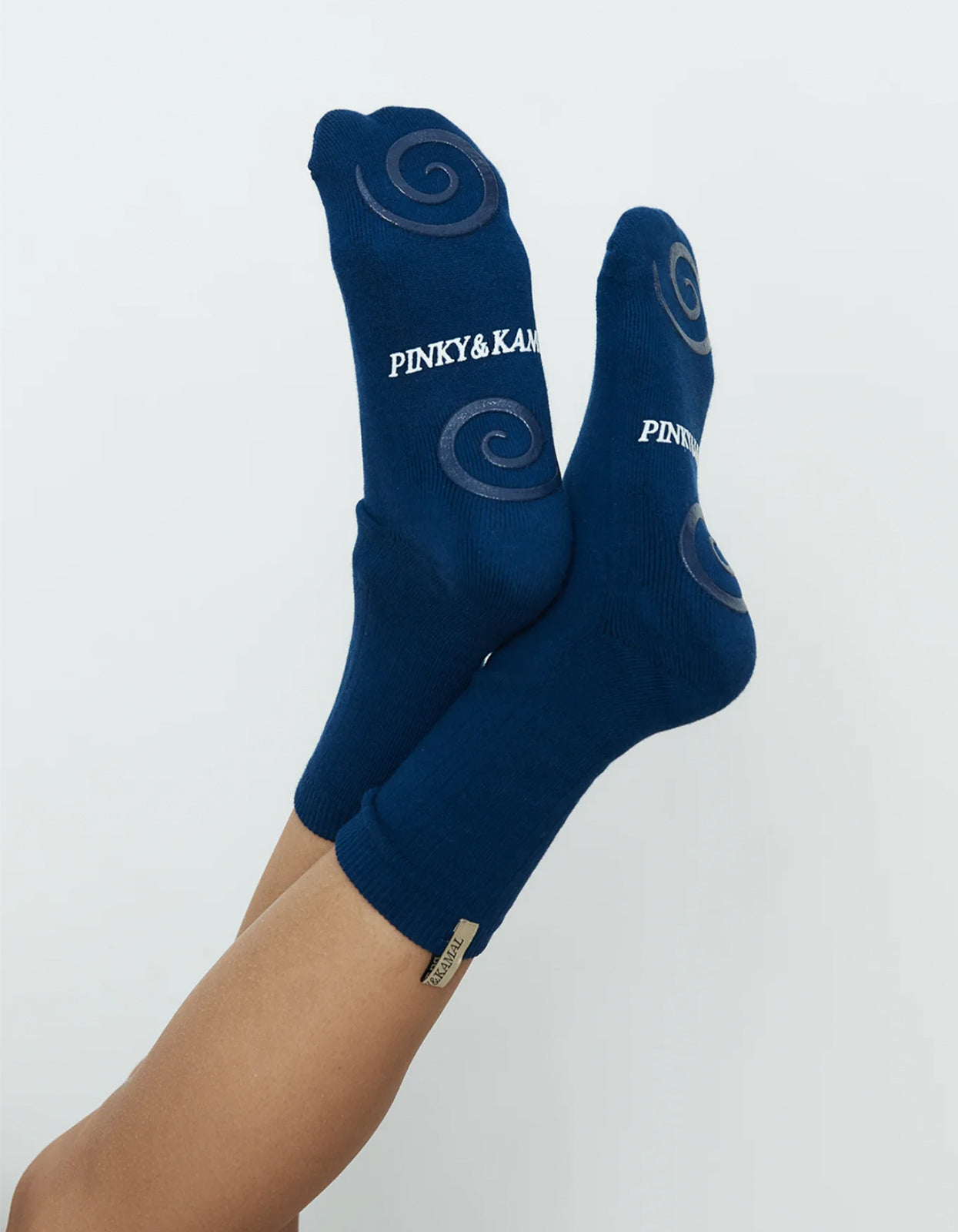 Pilates Spiral Grip Sock - Deep Ocean
