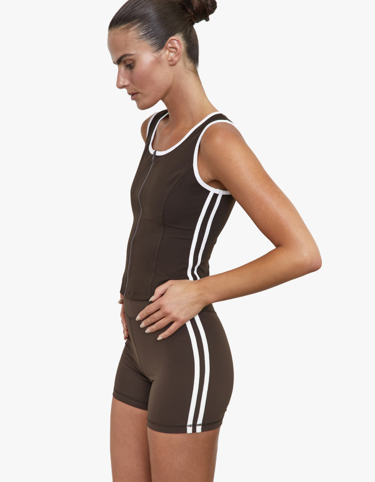 Sprint Short - Java/White Stripes