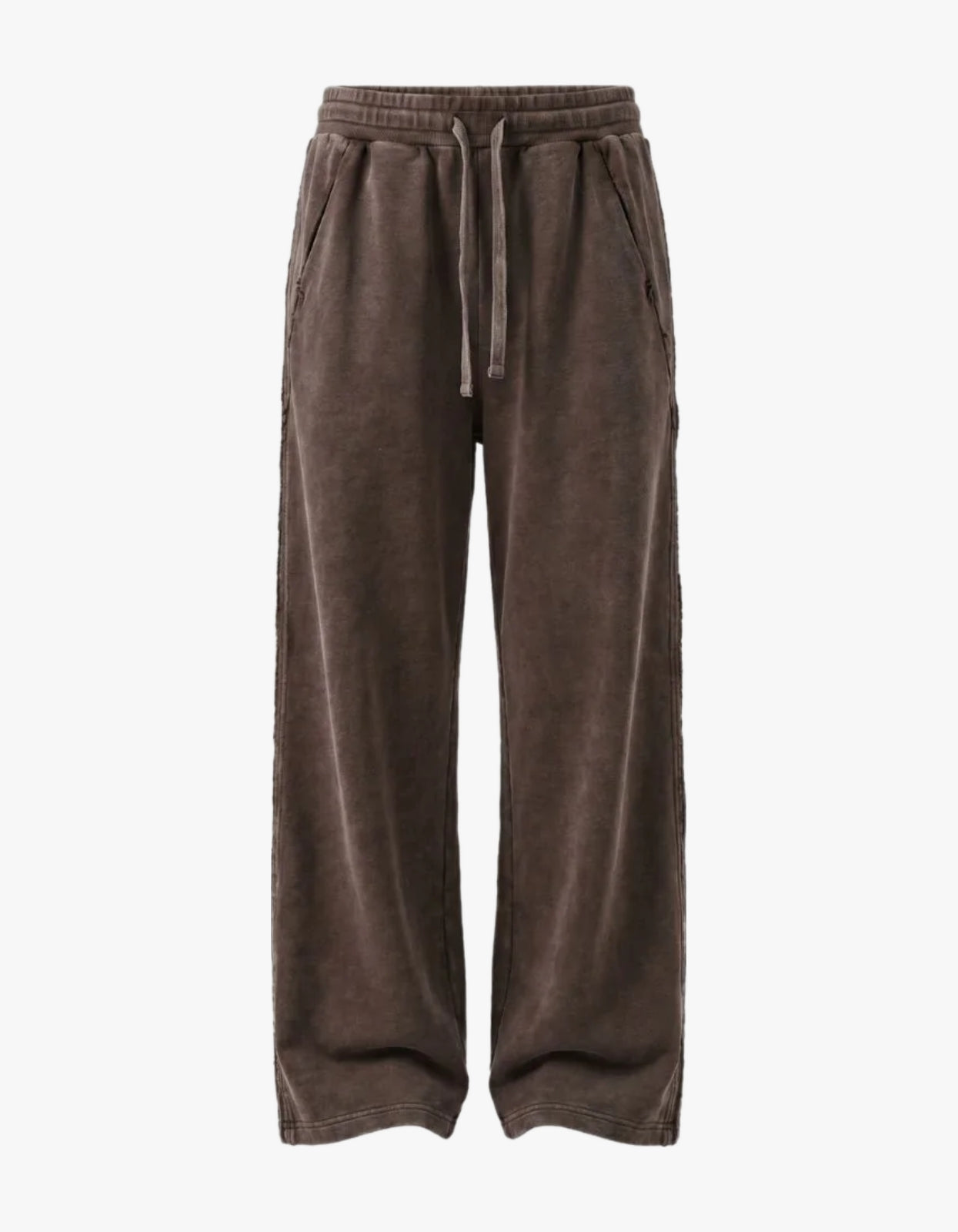 Wide Leg Track Pant - Soil Acid Wash