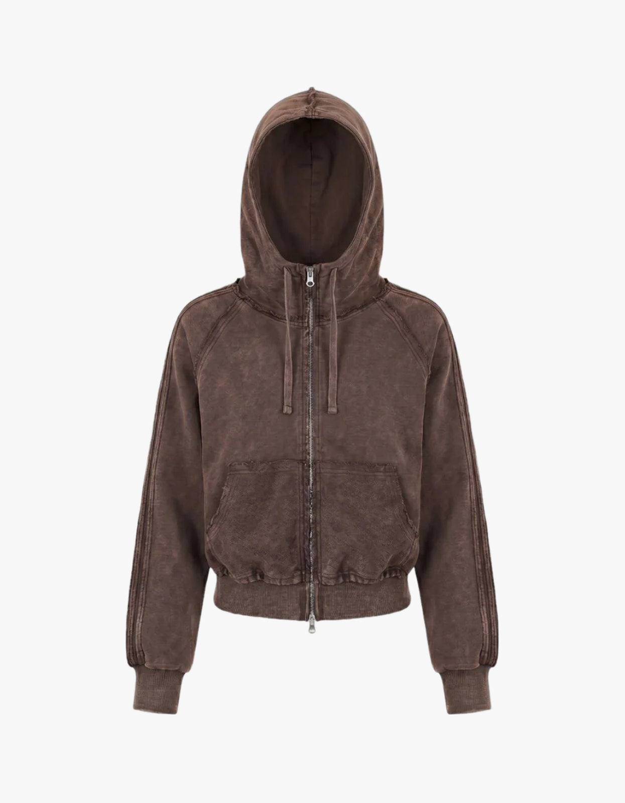 Zip Up Hoodie - Soil Acid Wash