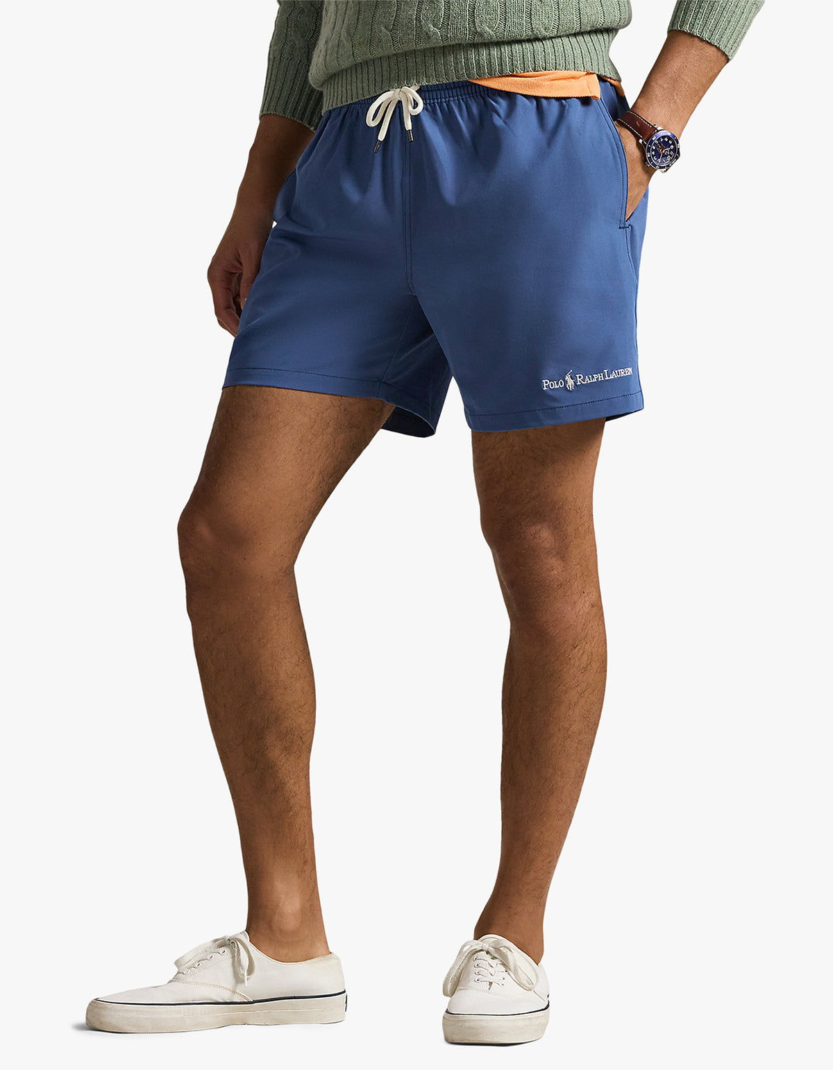 5.75 Inch Traveler Classic Swim Trunk - Earth Blue
