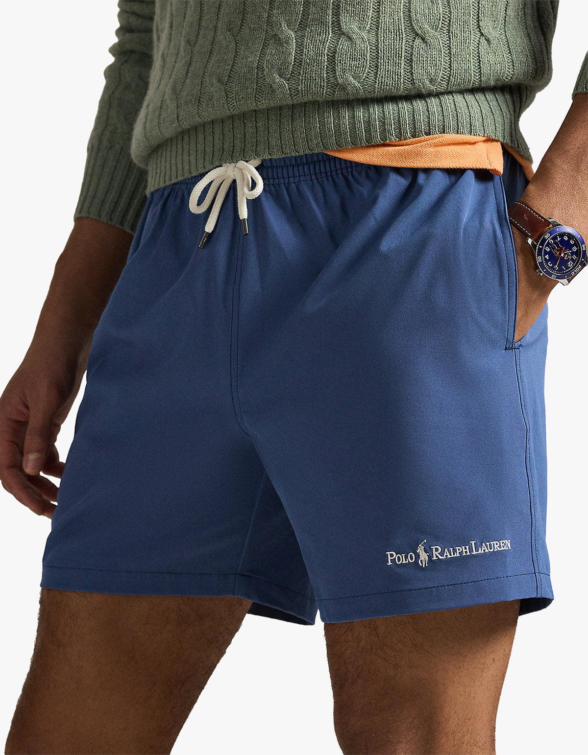 5.75 Inch Traveler Classic Swim Trunk - Earth Blue