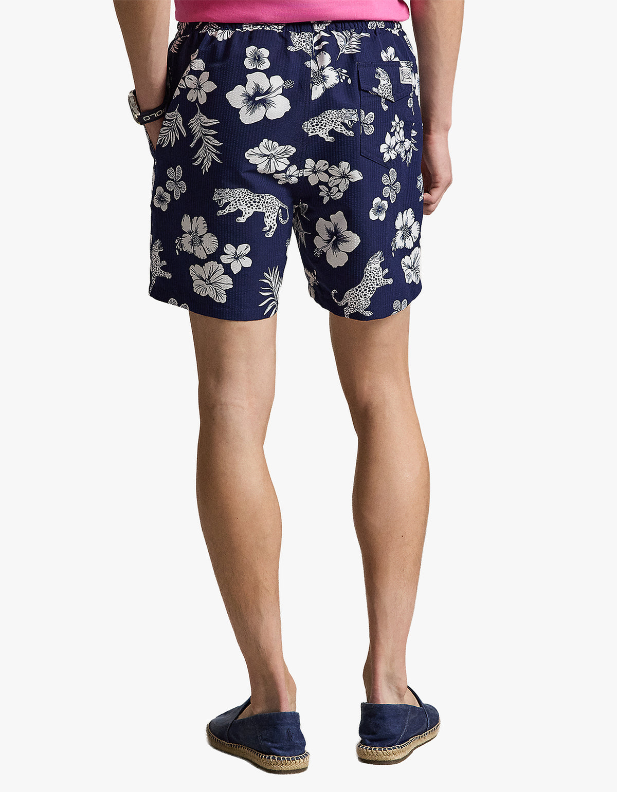 5.75 Inch Traveler Classic Swim Trunk - Jaguar Tropical