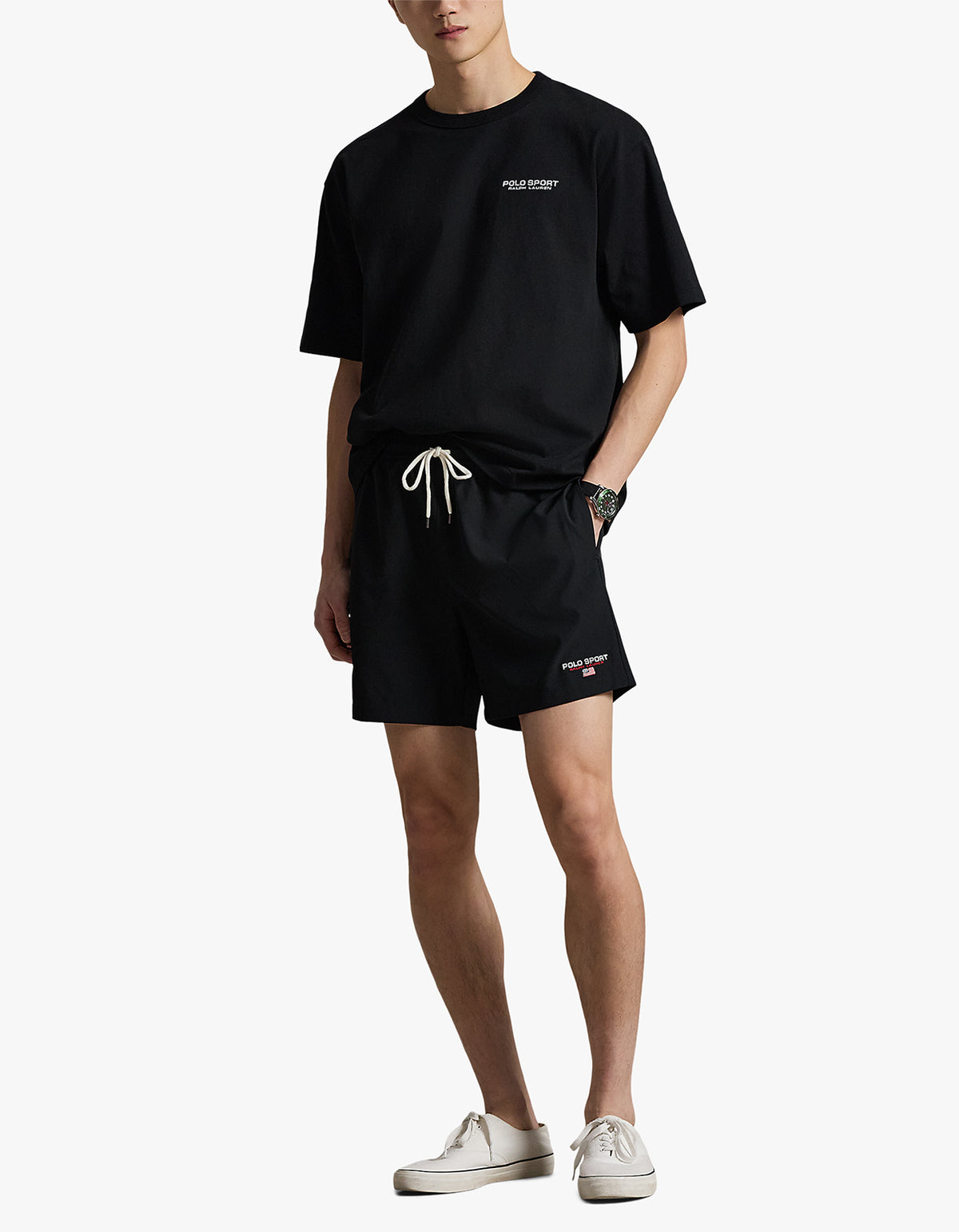 5.75 Inch Traveler Classic Swim Trunk - Polo Black