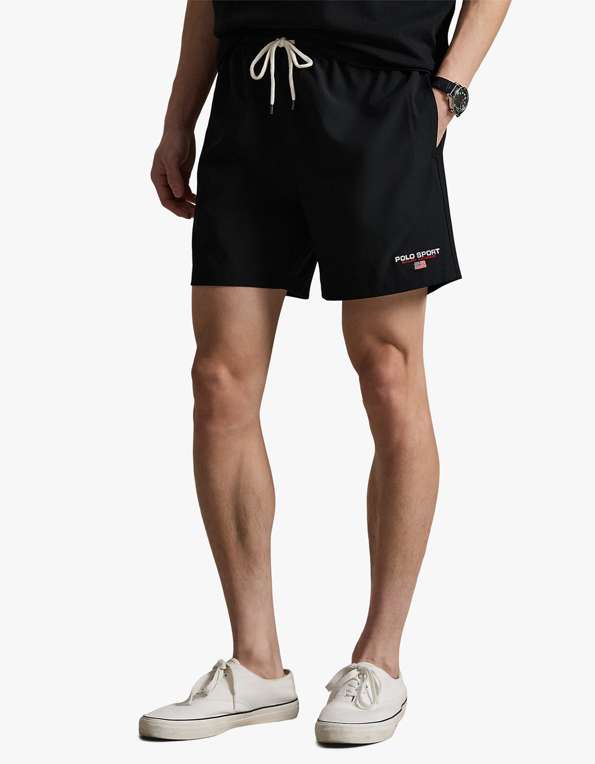 5.75 Inch Traveler Classic Swim Trunk - Polo Black