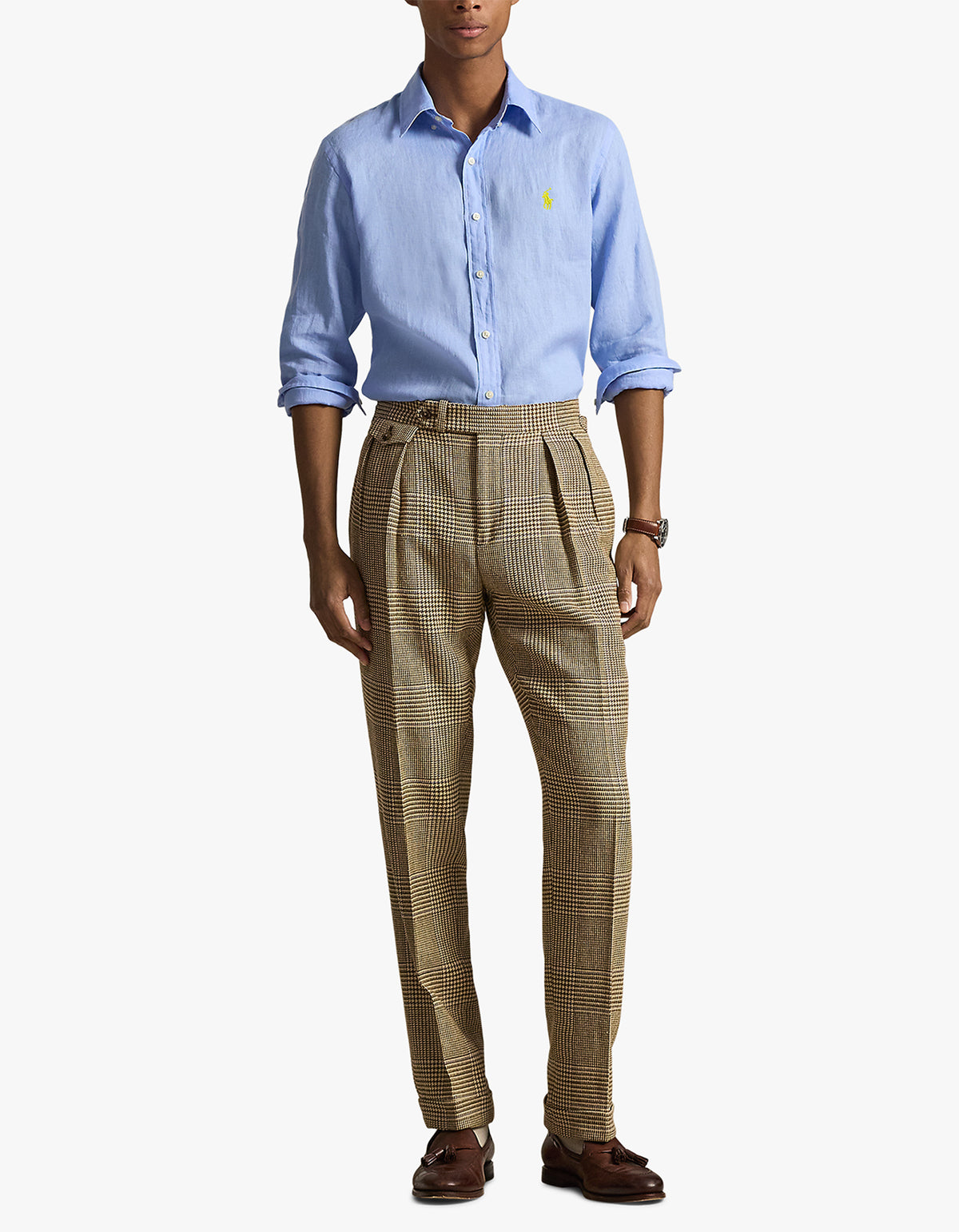 Custom Fit Linen Shirt - Austin Blue