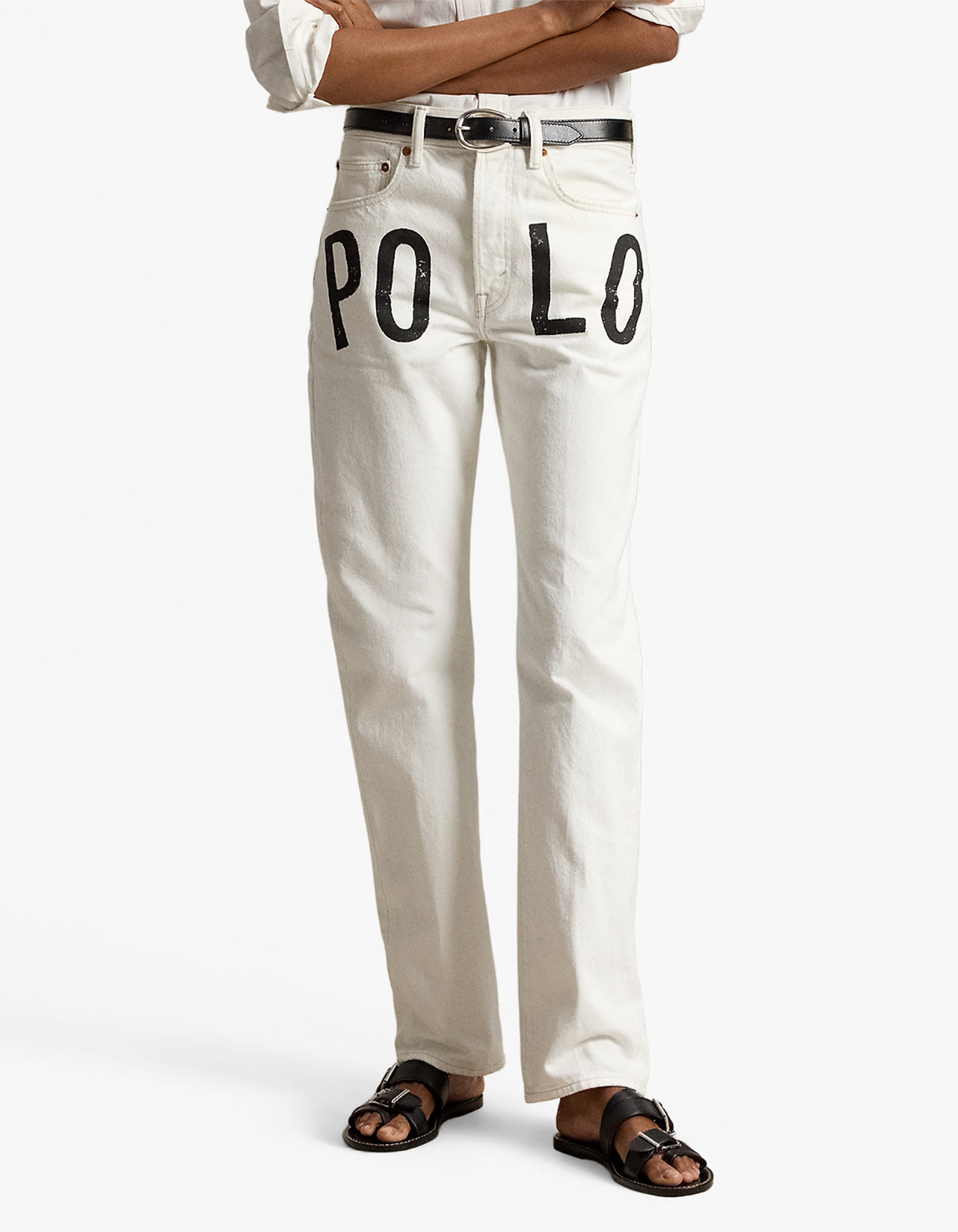 Logo Relaxed Straight Jean - Laurea Wash