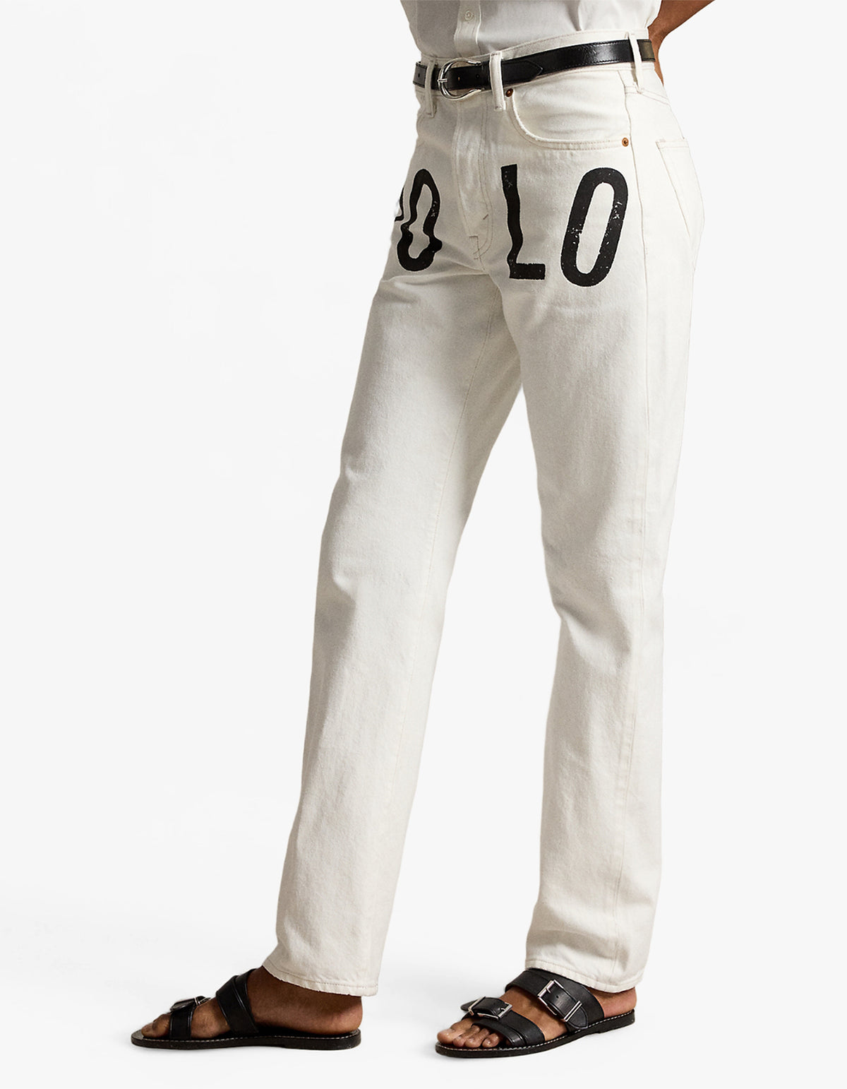 Logo Relaxed Straight Jean - Laurea Wash