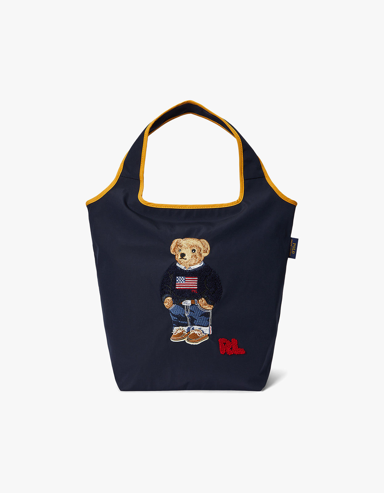 Polo Bear Contrast-Trim Tote Bag - Navy