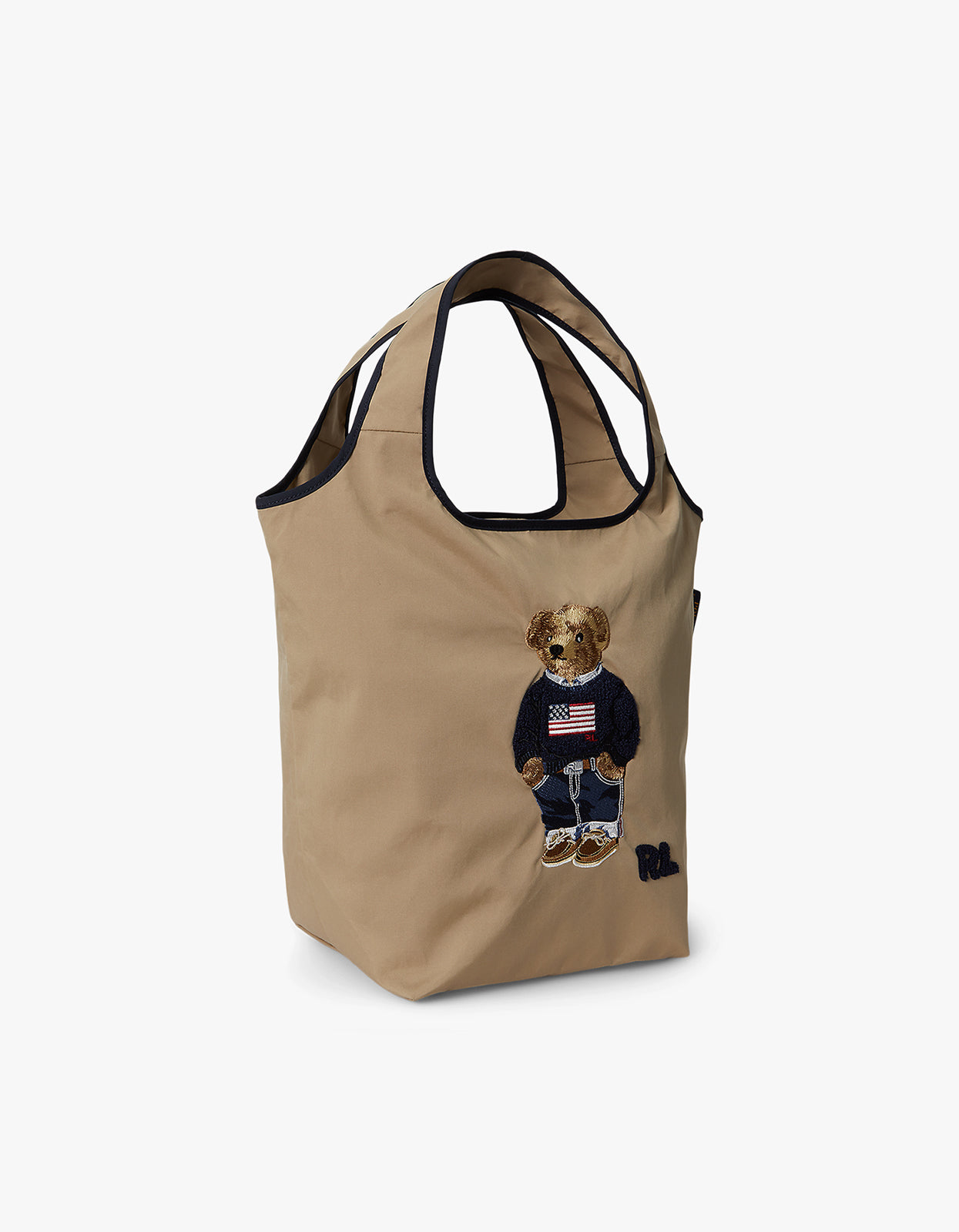 Polo Bear Shopper Tote Bag - Beige