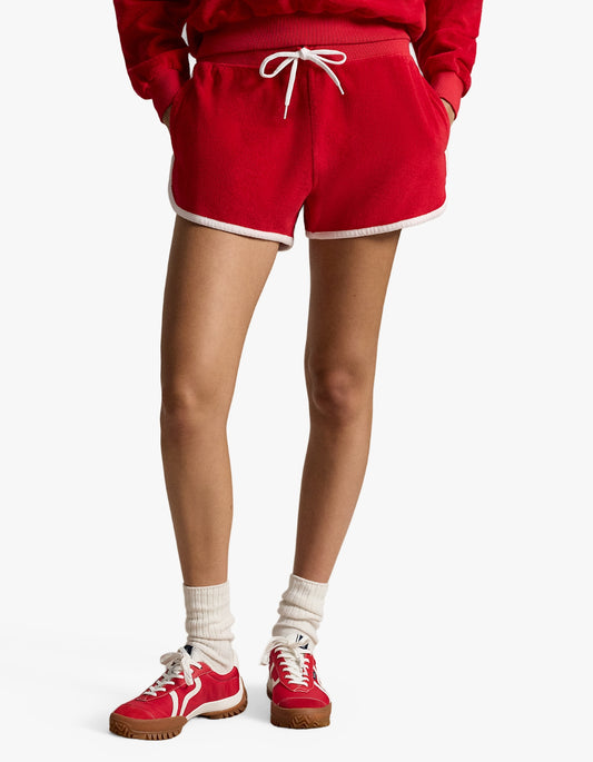 Terry Drawstring Short - Cruise Red