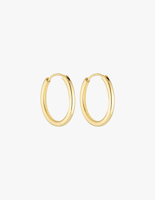 Chubby 90'S 25mm Hoops - 18K Gold Vermeil