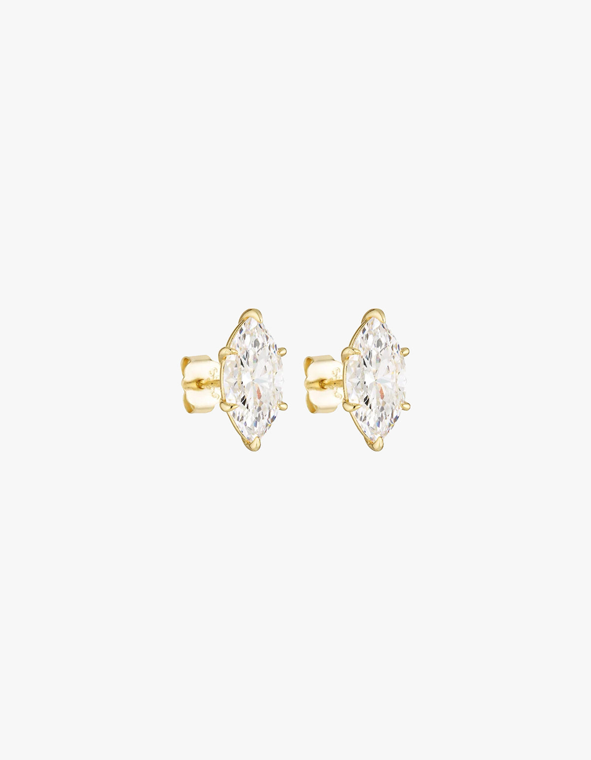 Marquise Studs 2Ct - Gold
