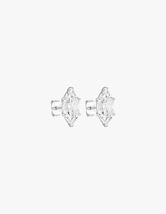 Marquise Studs 2Ct - Silver