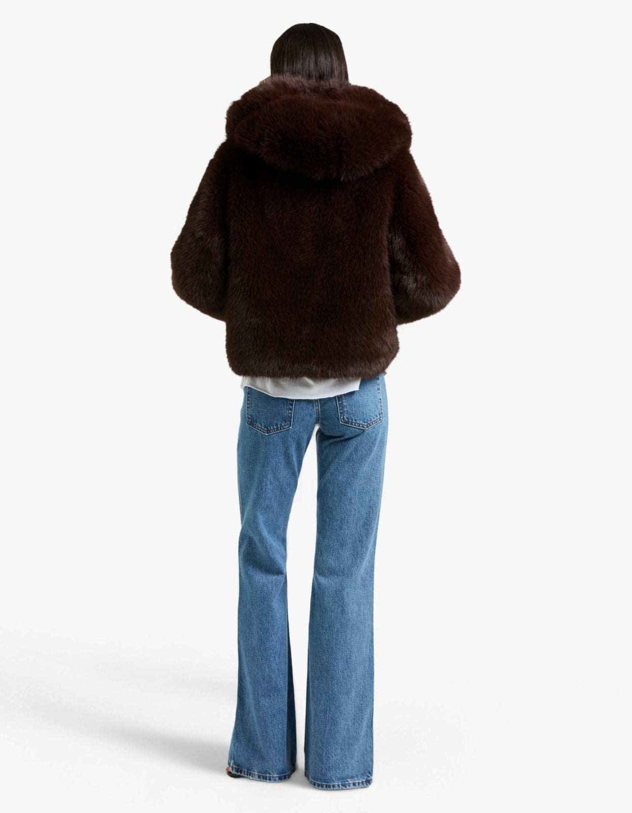 Foxy Faux Fur Jacket - Brown