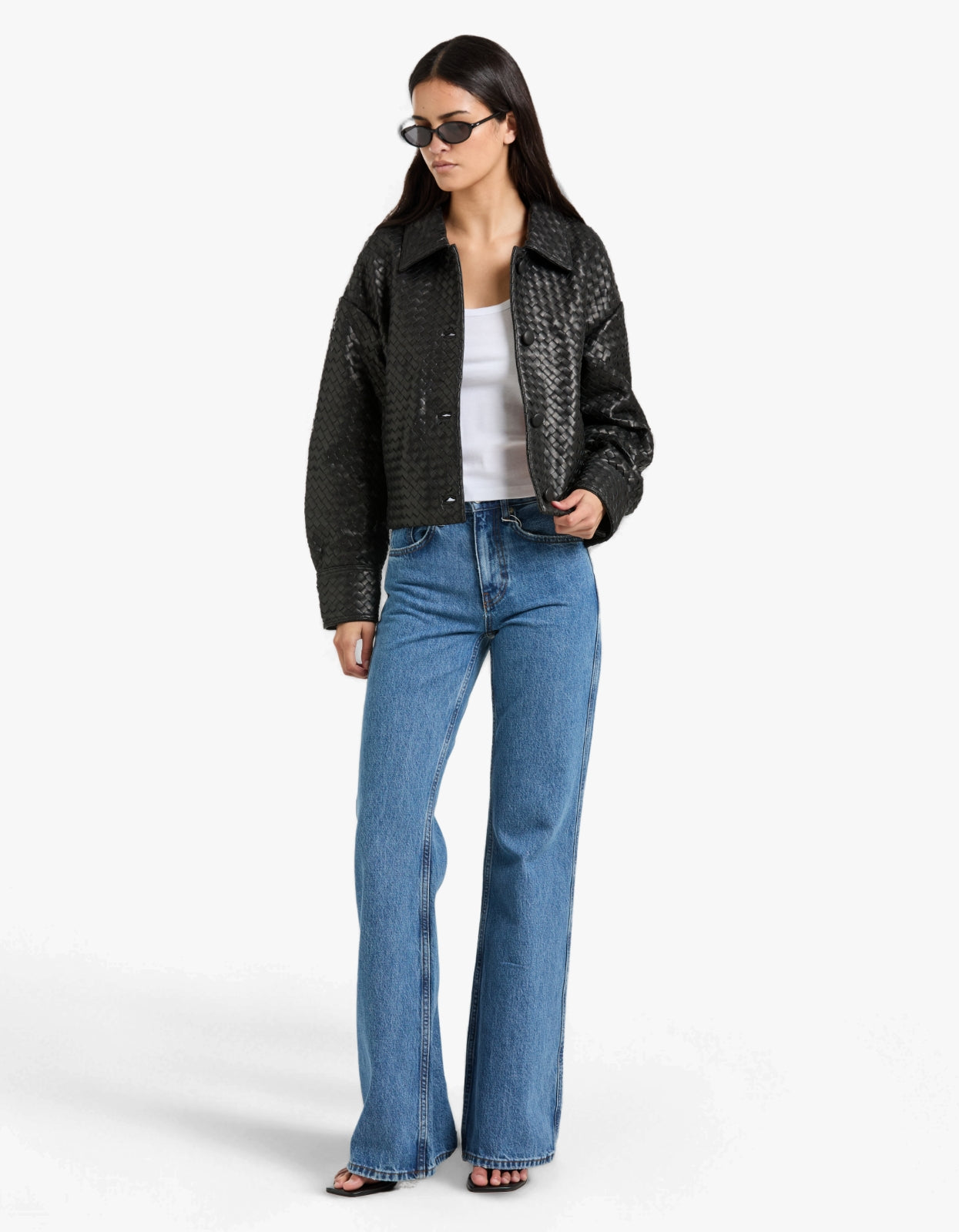 Hera Woven Jacket - Black