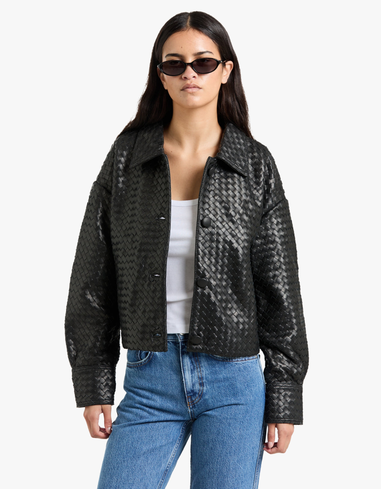 Hera Woven Jacket - Black