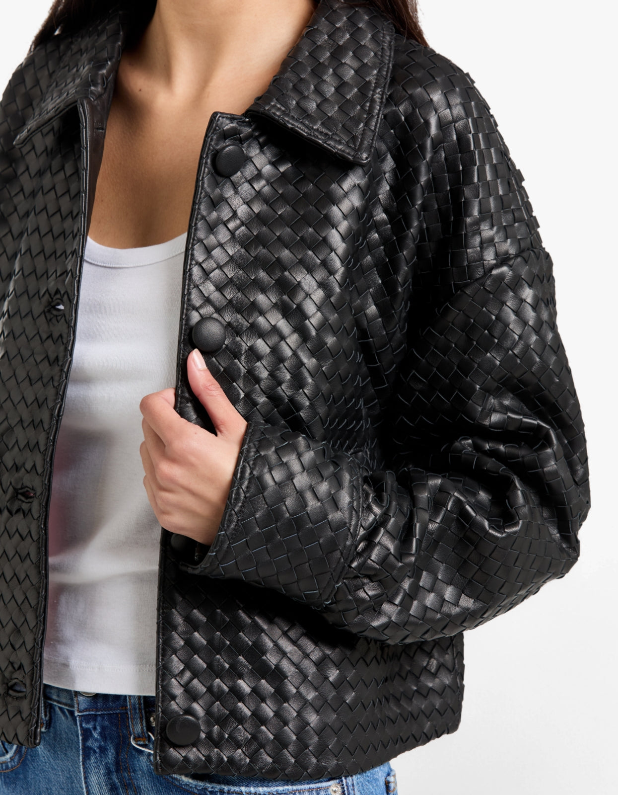 Hera Woven Jacket - Black