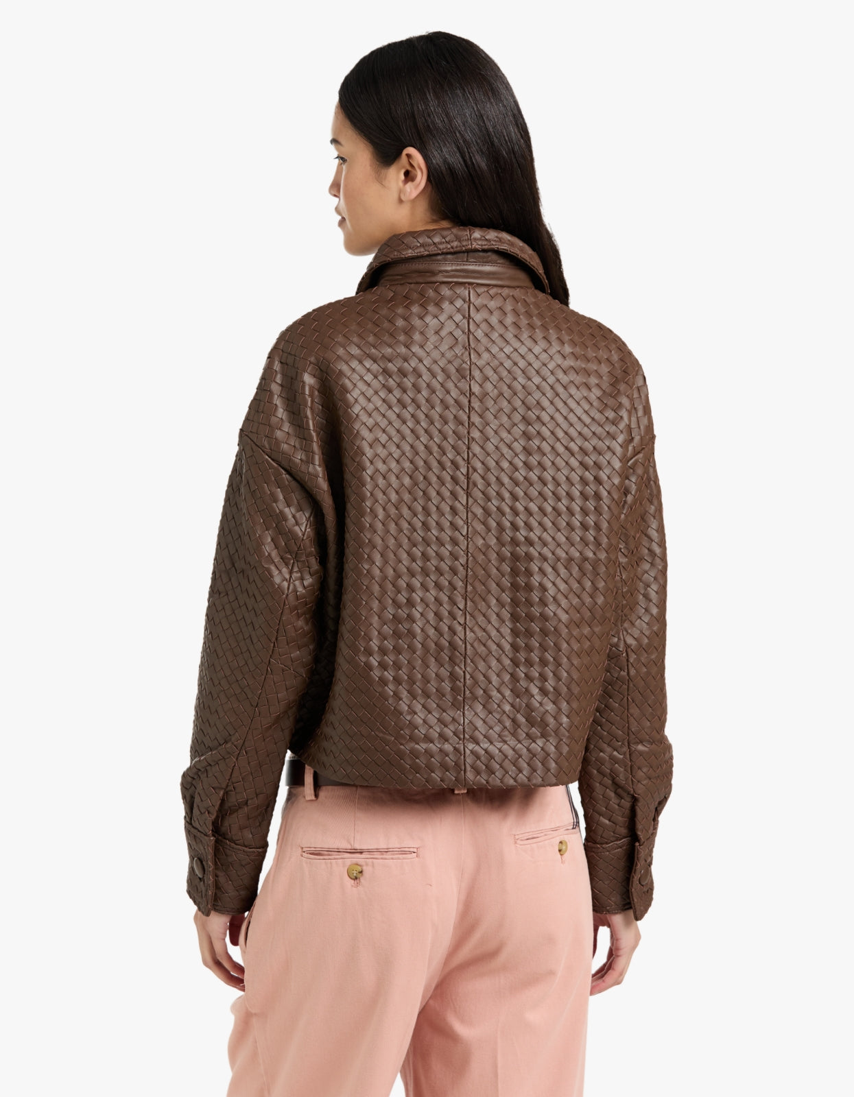 Hera Woven Jacket - Brown