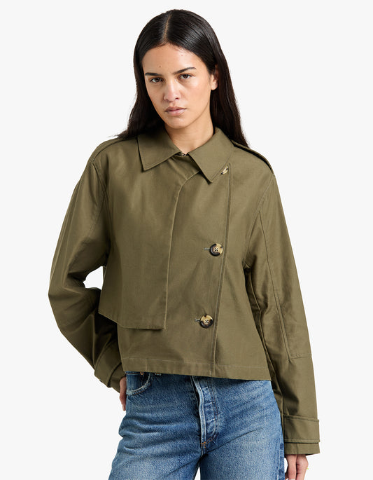 Jamie Cropped Trench - Argn