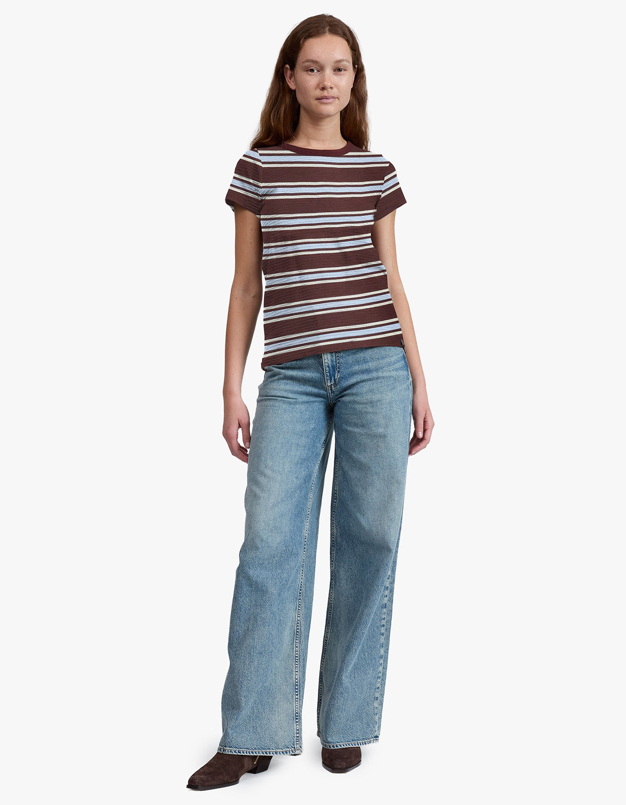 The Slub Striped Tee - Brblm