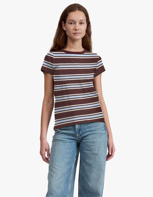 The Slub Striped Tee - Brblm