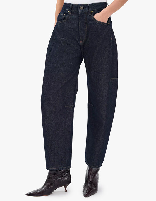 Charlie High-Rise Ankle Barrel - Twilight Rinse