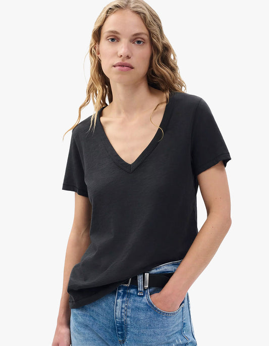 The Slub Vee - Black