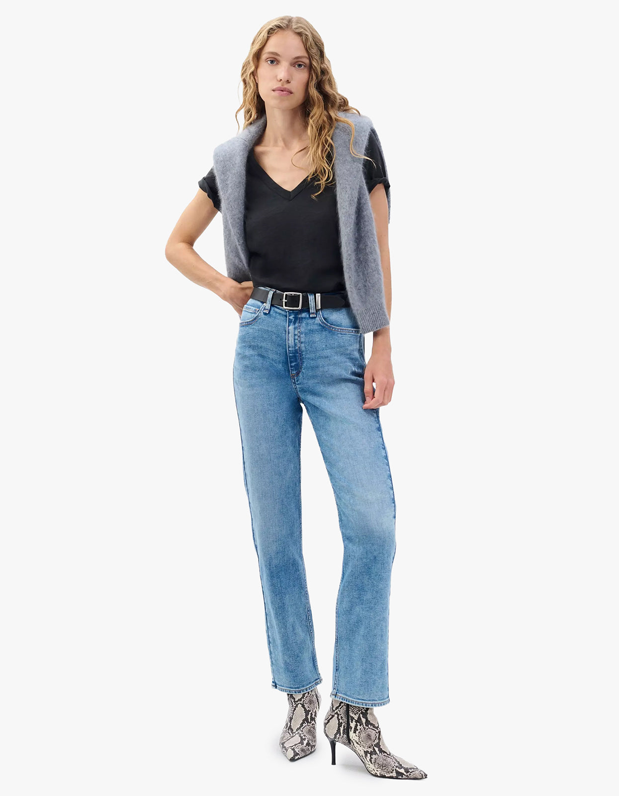 The Slub Vee - Black