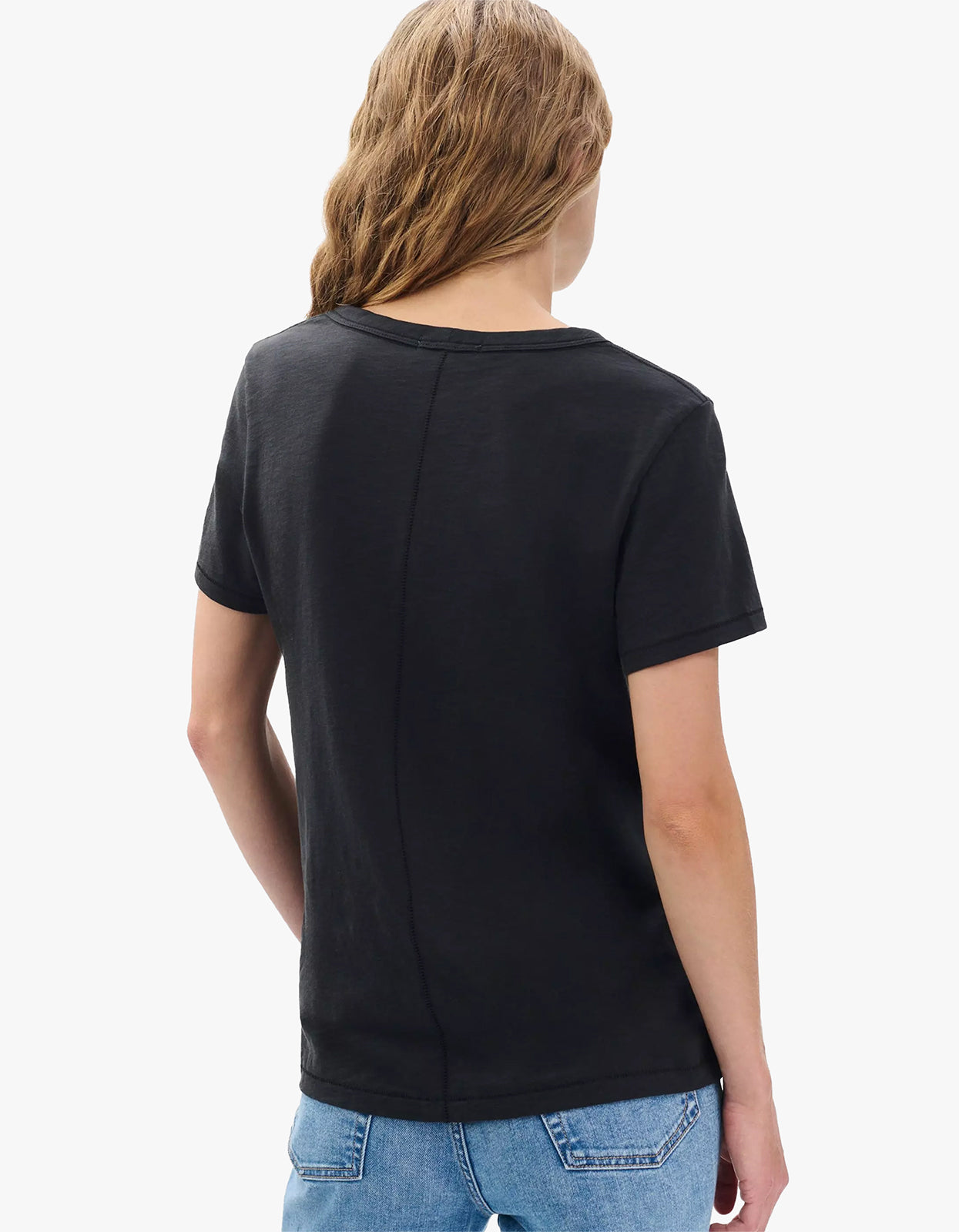 The Slub Vee - Black