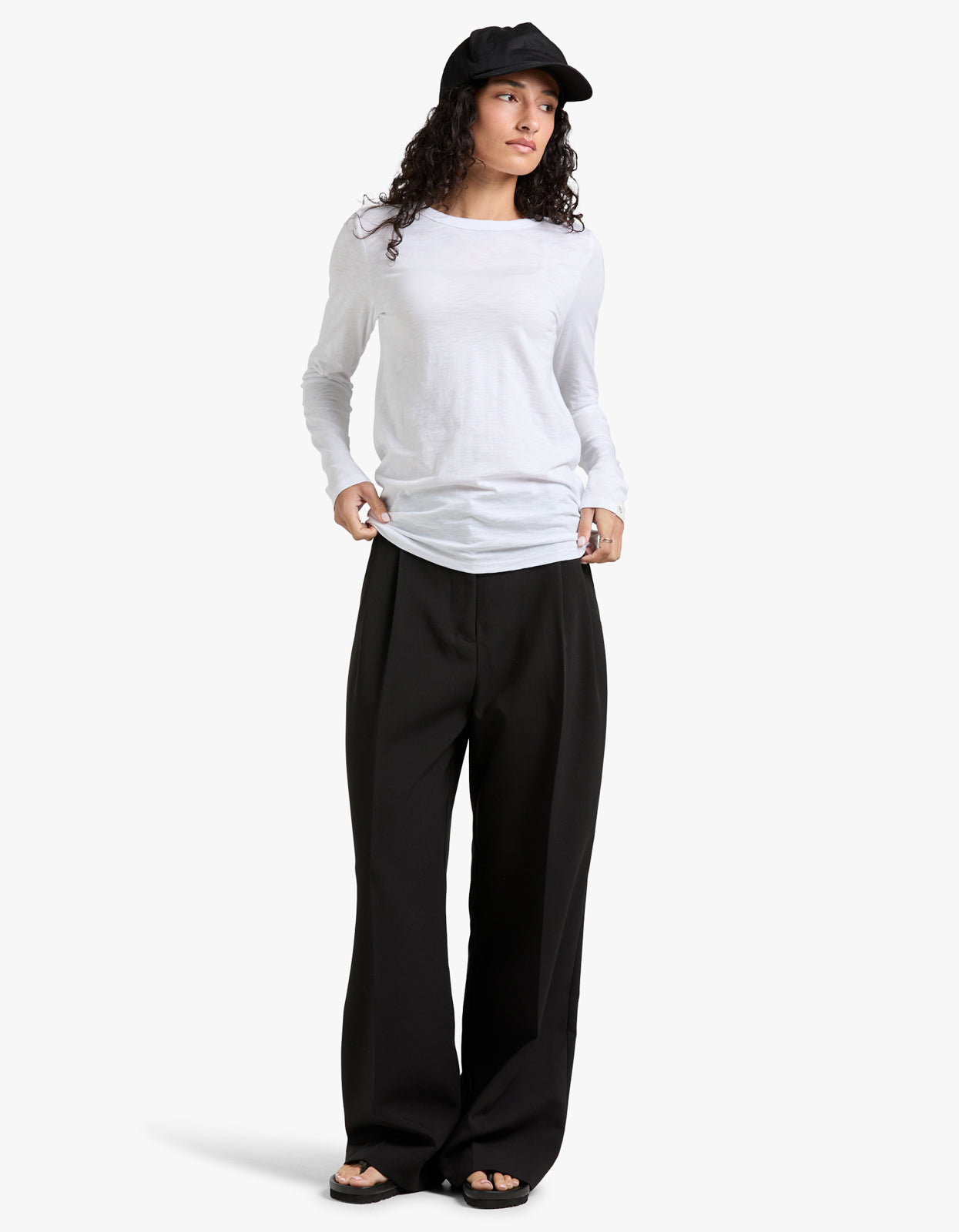 The Slub Longsleeve - Bright White