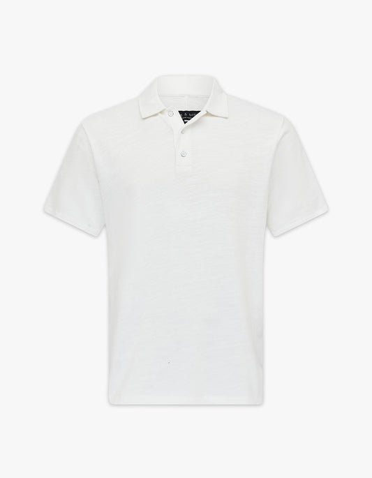 Classic Flame Polo - White