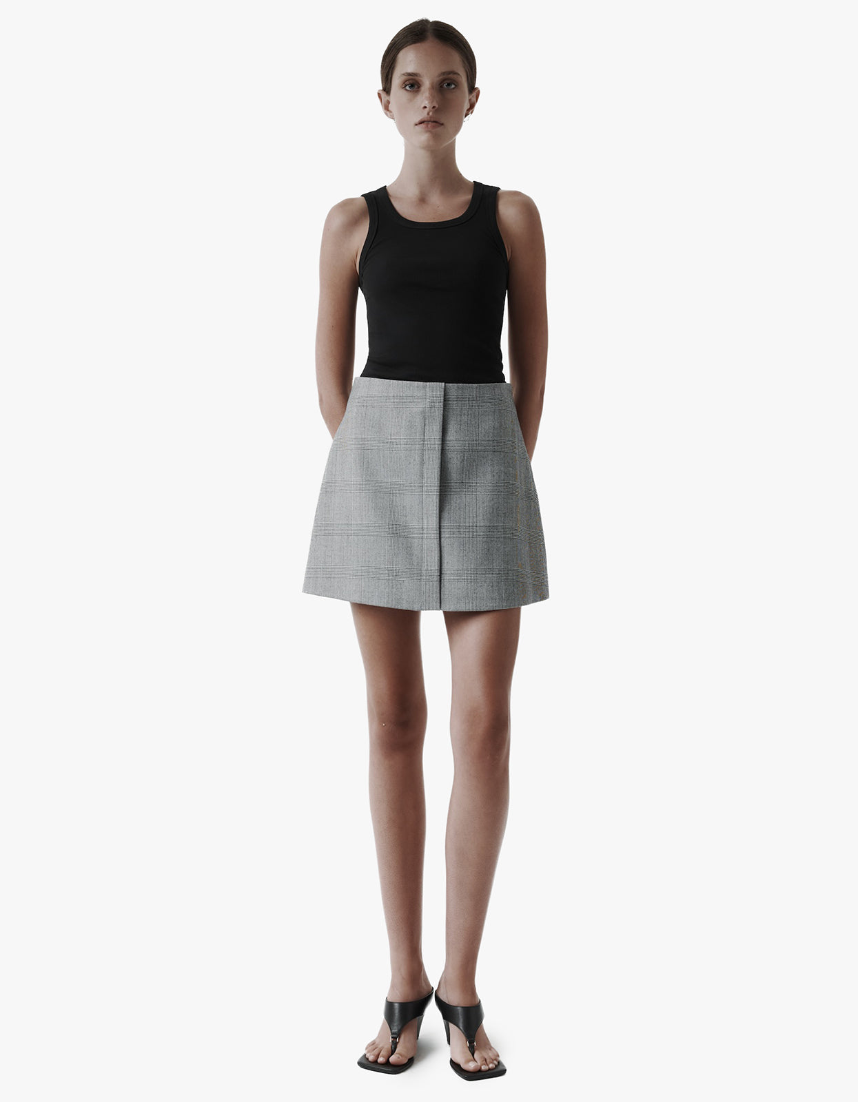 Camille Mini Skirt - Houndstooth