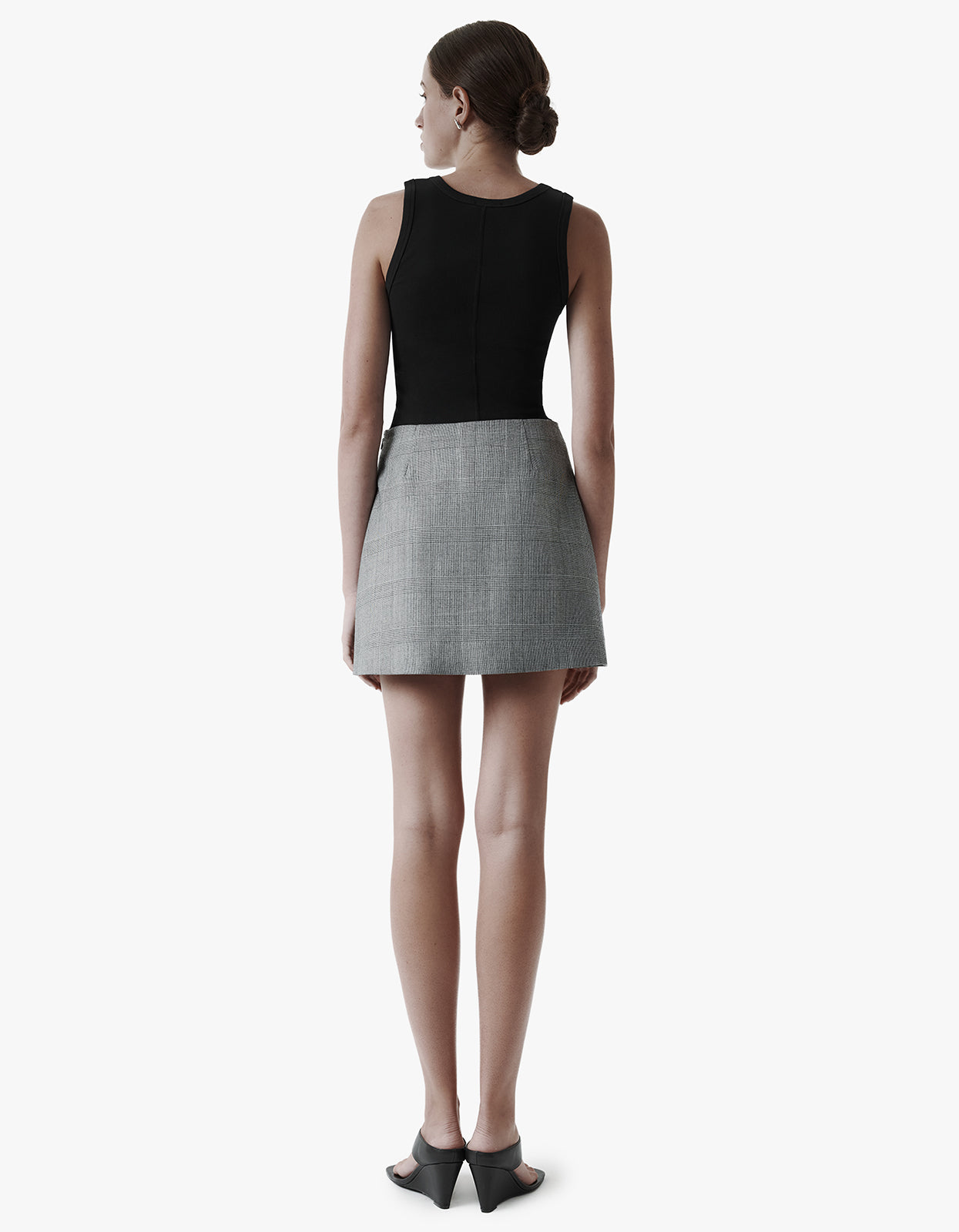 Camille Mini Skirt - Houndstooth