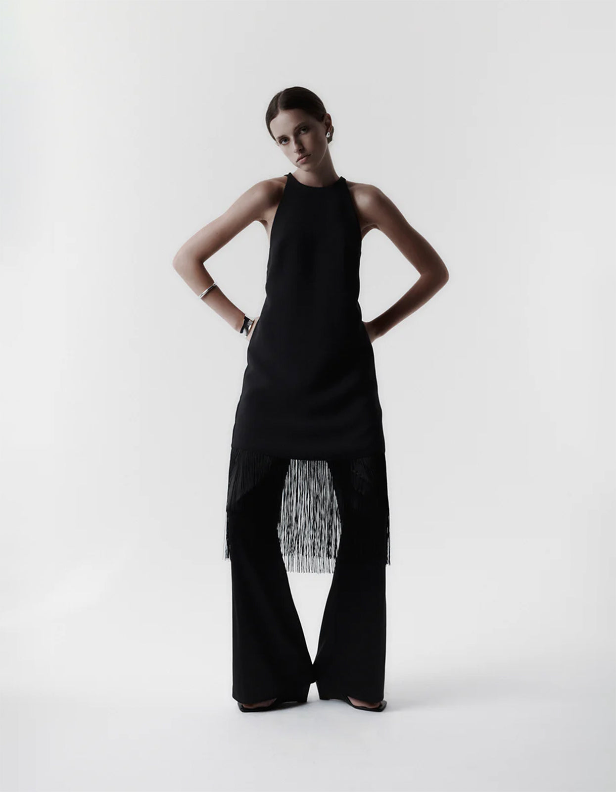 Fringe Dress - Black