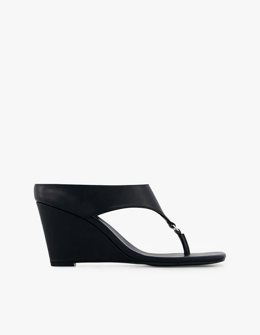 Yvie Wedge Heel - Black