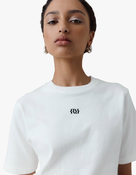 Monogram Baby Tee - White