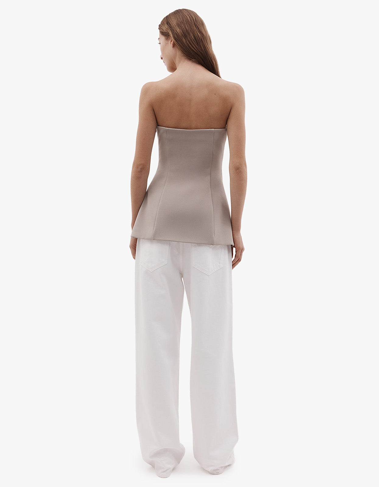 Emma Strapless Top - Clay