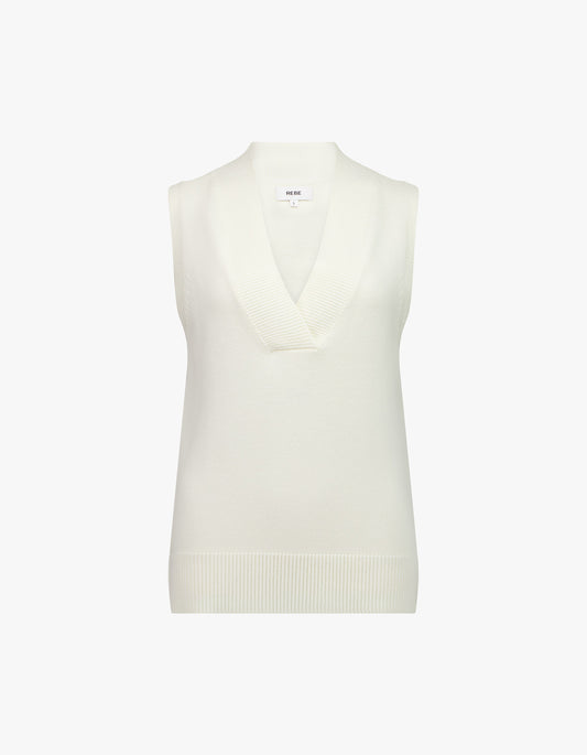 Maison Merino Vest - Ivory
