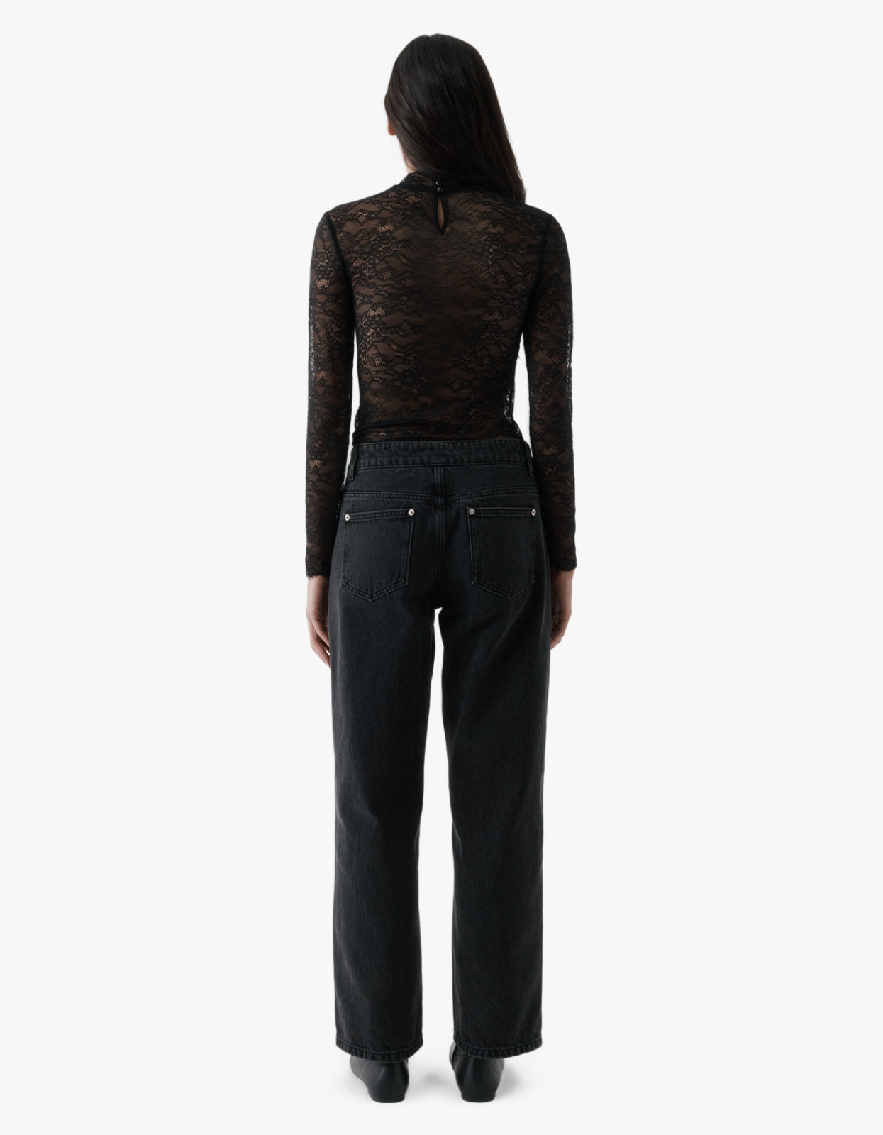 Lace Long Sleeve - Black