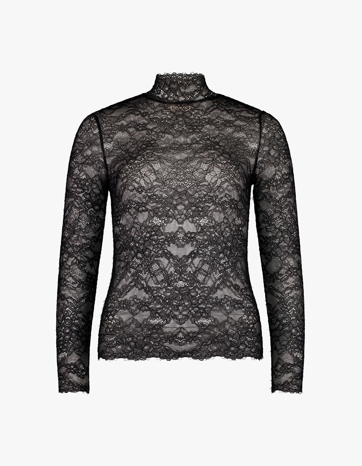 Lace Long Sleeve - Black