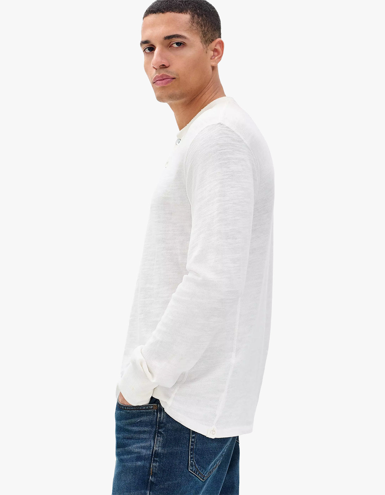 Classic Henley - White