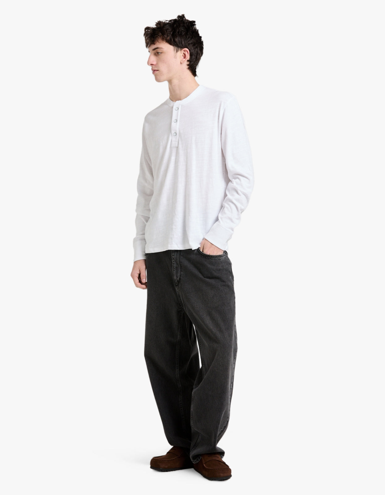 Classic Henley - White